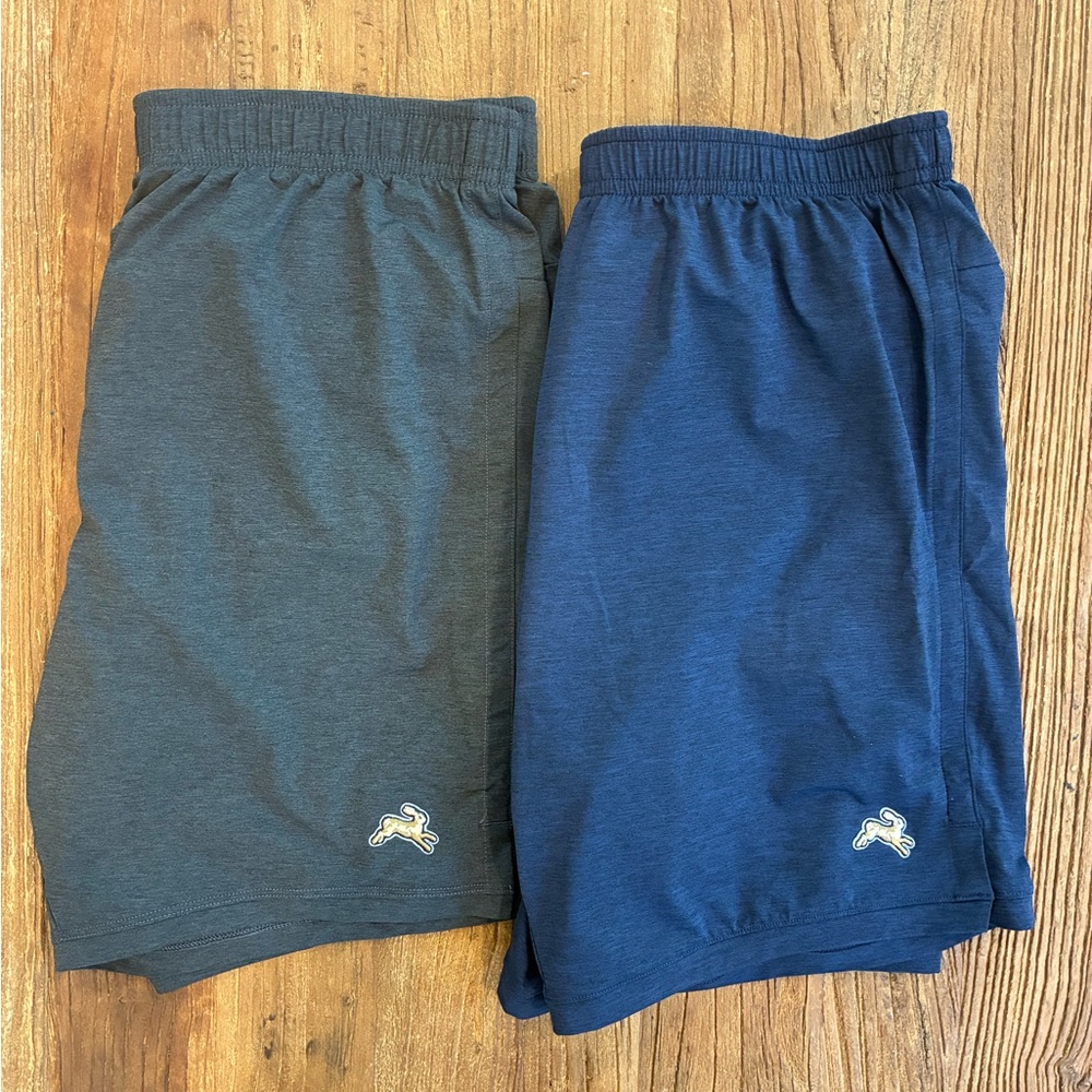 Tracksmith 7” Session Short Bundle Men’s Small Navy And Charcoal Brand New